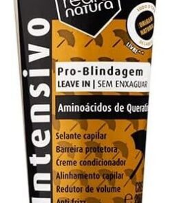 Real Natura - Soin Scellant Capillaire Pro-Blindagem - Protection Extrême - Brillance Intense - Sans Sel - Application Facile - Format Idéal - 200 ml