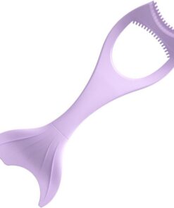 Artibetter Outil de Maquillage Yeux en Silicone Réutilisable Violet, Pochoir pour Eye-liner Multifonction Protège-cils, Accessoire Pratique pour Application Précise et Rapide du Maquillage