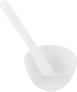 VICASKY Set de Bols en Silicone pour Masque Visage avec Spatule, Matériel Sûr et Design Portable, pour Soins du Visage à Domicile Salon, 1 Set pour Femmes
