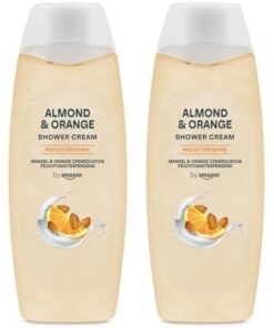 by Amazon Gel douche Amande et Orange, 2 x 500 ml (Lot de 2)