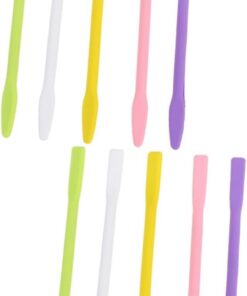 Healeved 10pièces Bâtons De Silicone Pour Masque Facial Outils De Pour Application De Produits De Soins Voyage Et Usage Domestique Aléatoires