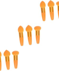 9pièces Pinceaux De Maquillage Éponge De Pinceaux Cosmétiques Portables Pour Application De Maquillage Outils Pour