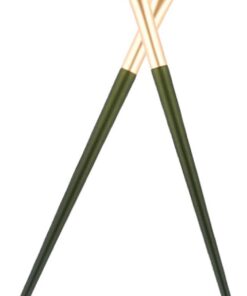 Healeved Lot de 2 Pinceaux Contour du Nez Semi-éventail, Brosses à Maquillage pour Femmes, Manches Verts en Bois, Poils Noirs et Blancs, Outil Précis pour Estomper et Ombrer le Nez,