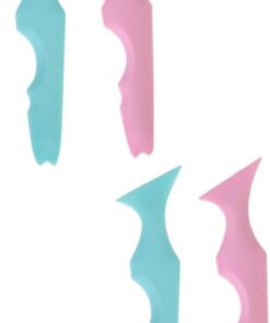 Healeved 4pièces Outils De Maquillage Silicone Pour Eyeliner Et Mascara Pochoirs Multifonctionnels Pour Application Précise Maquillage Yeux