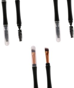 Healeved 6pièces Pinceaux De Maquillage Pour Yeux Et Brosse à Et Peigne à Sourcils Outils Cosmétiques