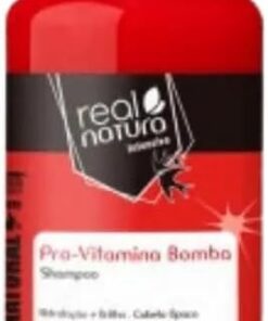 Real Natura - Shampooing Sans Sel Pro-Vitamine Bomba - Cheveux Nourris et Brillants - Pour Tous Types de Cheveux - Grand Format - 500 ml