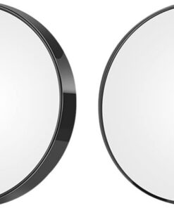 2pièces Miroir Grossissant Et Rond Portable à Ventouse pour Maquillage Miroir De Poche Cosmétique Outil De Maquillage pour Salle De Bain Et Voyages