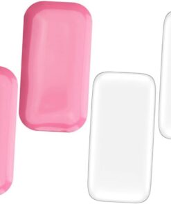 OUNONA Autocollant Statique en Silicone pour Front 4pcs, Support Doux et Facile à Nettoyer, Accessoires de Maquillage pour Salon et Extension de Cils