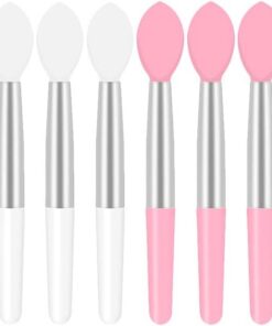 Healvian 10pièces Pinceaux à Lèvres Jetables Silicone Pour Cosmétiques Applicateur Lèvres Portable Lot