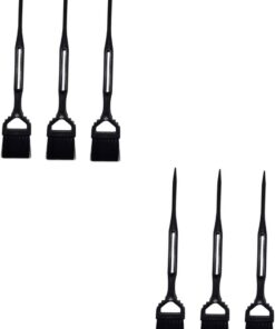 Housoutil 6pièces Brosse à Teindre Cheveux Applicateur De Brosse De Coiffure Pour Soins Capillaires à Domicile Ou Salon Couleur Aléatoire