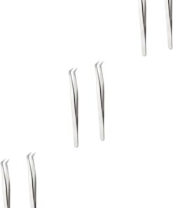 VICASKY 3 Ensembles Pince À Épiler Pour Extensions De Cils Outils De Accessoires De Salon Pour Application Précise Faux Cils 2 Pièces * 3