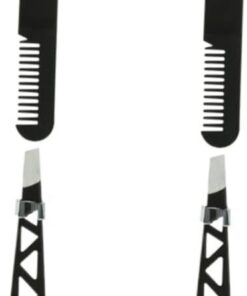 Angoily 4pièces Pince à Sourcils Multifonctionnelle Inoxydable Avec Brosse Outil De Maquillage Pratique Pour Épilation Et Façonnage Des Sourcils Accessoires Noirs