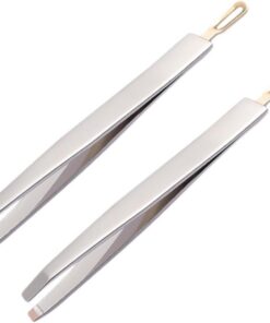 Gatuida 2 pièces Pince à Épiler Acier Inoxydable Outils Créatifs pour Sourcils et Points Noirs Pratique et Ergonomique