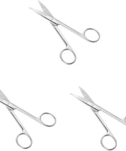Healeved 3pièces Ciseaux Acier Pour Sourcils Et Maquillage Outil De Pratique Avec Design Arrondi Et Portable Pour Épilation Sourcils Et Application De Stickers Pour Yeux