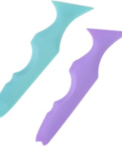 VICASKY 2pièces Lot De Pochoirs Eye-liner Silicone Pour Sourcils Et Paupières Outil Maquillage Pratique Et Facile à Utiliser