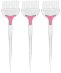 Angoily 5 Pièces Brosse Applicatrice de Teinture Capillaire en Abs Blanc pour Salon et Usage Domestique, Brosse de Soin Simple pour Application de Coloration Cheveux