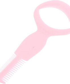 HEMOTON Guide-mascara Rose Peigne Double Face en Plastique Solide Outil et Protection Lors de L'application du Mascara pour Coiffage des Cils Design Simple et Pratique Couleur Aléatoire