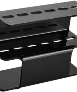 VICASKY Support de Rangement pour Pinces à Épiler en Acrylique Noir Organiseur pour Faux Cils Accessoire de Maquillage Compact pour Usage Domestique et Professionnel