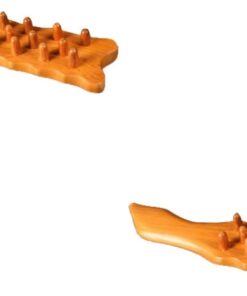 Healvian 2pièces Peigne Naturel De Massage Antistatique Pour Cheveux Accessoire De Soin Capillaire Avec Épais Peigne Jaune