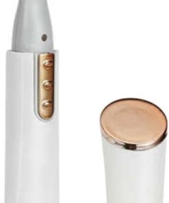 Recourbe-cils en Abs et Métal Électrique Blanc Chauffant | Chauffe Rapidement, Température Adaptée, Pile Aaa 1 Pièce Incluse, Usage à Domicile pour Femme