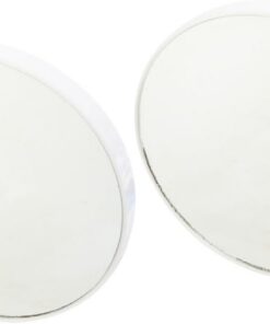 Lot De 2 Miroirs Ronds Grossissants 10x 15x pour Maquillage Voyage Usage Quotidien