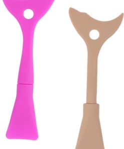 VICASKY 2pièces Applicateur Mascara Silicone Butée pour Pinceau à Cils Lot de Outils de Maquillage pour Yeux