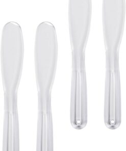 Healeved 4 Pcs Spatules en Plastique pour Masque Facial, Outil de Maquillage Pratique et Design pour Application Facile