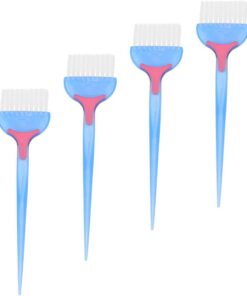 Artibetter Set de 4 Brosses à Teindre les Cheveux en Abs Bleu, Peignes Doux pour Coloration et Soin Capillaire, pour Spa et Usage DIY