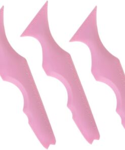 Angoily Pochoirs Eyeliner Silicone 3pcs Outil de Guide de Maquillage Confortable pour Yeux et Lèvres Accessoires Beauté Réutilisables