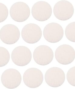 Healeved 40pièces Éponges à Maquillage Arrondies pour Visage Outils Cosmétiques Simples pour Fille Éponges de Maquillage Pratiques