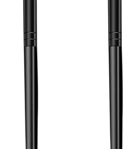 Toyvian Séparateur de Sourcils et Peigne à Cils en Acier Inoxydable avec Manche Antidérapant Lot de 2 pour Maquillage Précis Noir