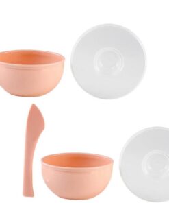 Housoutil 4 Ensembles bol de masque tonifiant bricolage bol mélangeur cosmétique en silicone outil de mélange de masque facial bricolage bols à mélanger bol de masque bricolage