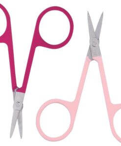 Healvian 2 Pcs Ciseaux à Sourcils en Acier Inoxydable Épilateur à Sourcils Portable et Barbe Accessoires de Beauté pour Voyage et Soins Personnels