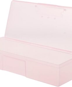 OUNONA Boîte de Rangement Transparente pour Outils et Accessoires de Manucure Organisateur Portable pour Fournitures de Nail Art Boîte de Rangement pour Ongles