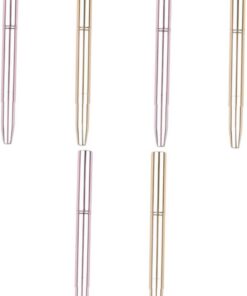 Housoutil 6pièces Pinceaux à Rétractables Applicateurs De Maquillage Double-embout Avec Couvercle Outils De Précision Pour Gloss Pour Voyage Et Utilisation