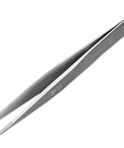 neoLab Pince à épiler droite en acier inoxydable 2-1037 - Longueur : 120 mm - Largeur de pointe : 0,3 mm - Sans résistance chimique particulière/fermeture coulissante