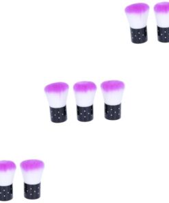 Housoutil 9pièces Brosse De Manucure Portable Forme De Outil De Nettoyage Pour Brosse à Poussière Douce Accessoire Nail Art Pour Salon Et Maison