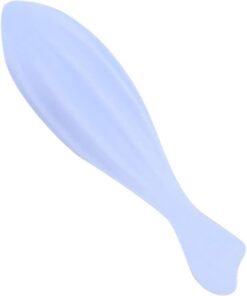 STOBAZA Masseur Facial Léger Portable en Silicone pour Femmes Pratique Bords Arrondis et Doux Facile à Utiliser, Outil de Massage du Visage pour Présent