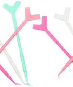 STOBAZA Brosses en Plastique Couleur Aléatoire pour Usage Personnel à Domicile Lot de 60 Pièces pour Rehaussement de Cils, Outil Facile à Utiliser pour Extension de