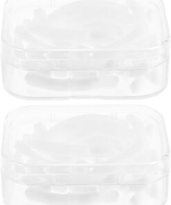 Angoily Recharge de Tampons en Silicone pour Recourbe-cils, 48 Pièces, Coussinets Souples et Remplaçables, Accessoires Portables pour Maquillage Quotidien