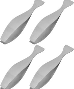 OUNONA Pinces à Épiler pour Poisson en Acier Inoxydable Argenté 4pcs, Outil Cuisine pour Retirer Poils de Poulet et Épiler Viande, Pratique Cuisine