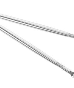 Housoutil Outil pour Cils en Acier Inoxydable 2pcs avec Chauffage Uniforme pour Rehaussement et Séparation des Cils, pour Maquillage Lors de Voyages et Fêtes