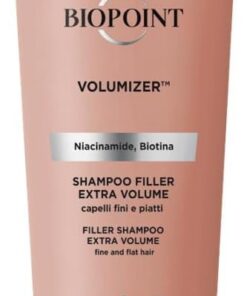 Biopoint Volumizer Shampooing pour cheveux fins, Filler Extra Volume pour cheveux volumineux et volumineux 200 ml