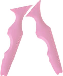 STOBAZA Lot de 2 Pochoirs en Silicone Rose pour Eyeliner et Sourcils Outil de Maquillage Précis Réutilisable Guide Pratique pour Fards à Paupières pour Maquillage des Yeux et Lèvres