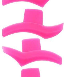 HEMOTON Pochoir Eyeliner en Silicone Outil Sûr pour Peau Sensible 2 Paires Tampon Aile de Chat pour Maquillage des Yeux pour Voyage et Maquillage Facile