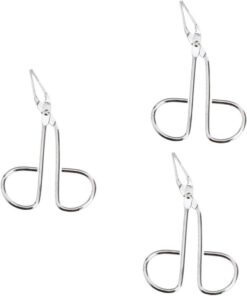 VICASKY 3 Pièces Pince à Épiler Sourcils Acier Inoxydable Outil avec Design Biseauté pour Élimination des Poils Couleur