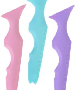 Aides pour Eyeliner en Silicone 3 Pièces, Outil de Maquillage | Pochoirs Réutilisables, Appui Stable Doigts, Usage Maquillage Yeux et Ombre à Paupières