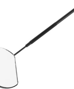 VALICLUD Miroir Extension de Cils Miroir de Cils fouetter Portable pour Les s Extensions en Verre Transparent d'outil de Maquillage Acier Inoxydable Noir