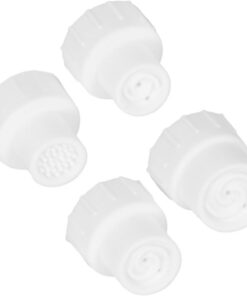Embout D'aspiration Facial en Silicone Blanc, Lot de 4 Pièces | Têtes de Rechange, Installation Facile, Usage Multifonction pour Visage et Corps, Accessoires de Soin Nettoyant