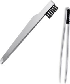 Healvian 3 Pièces Pince à Épiler Sourcils Acier Inoxydable Pince Multifonction Maquillage et Biseautée Outil Portable Design Stable et